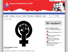 Tablet Screenshot of bergenkommunist.no